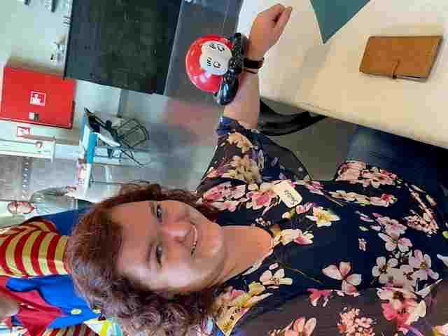 Red round shape